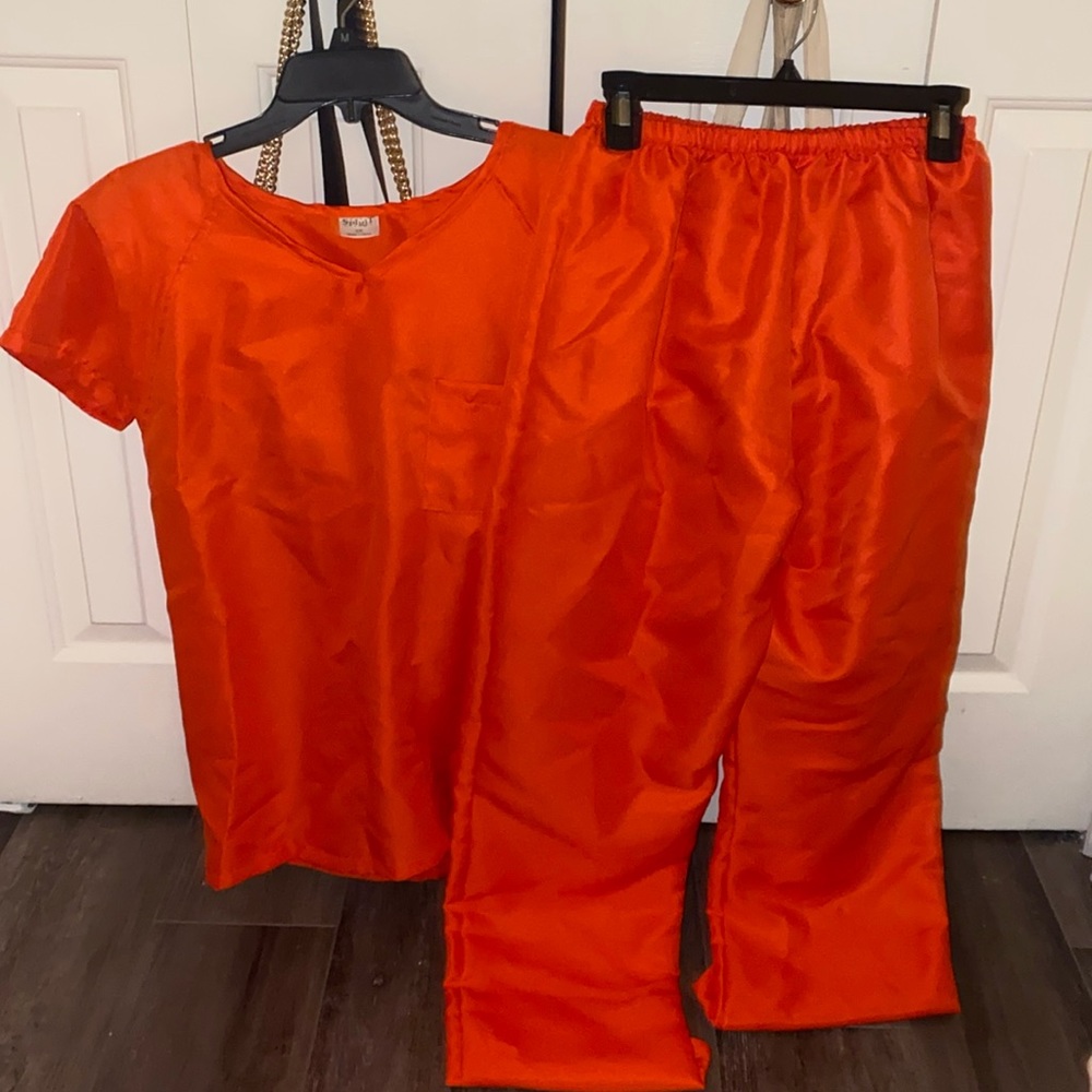 Spirit Halloween Orange Prisoner Costume